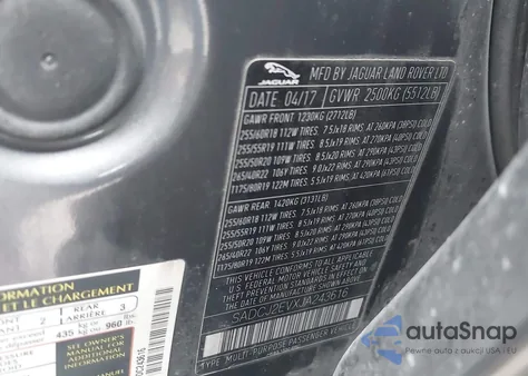 2018 Jaguar F-Pace 35T Premium from USA, damaged, VIN SADCJ2EVXJA243616